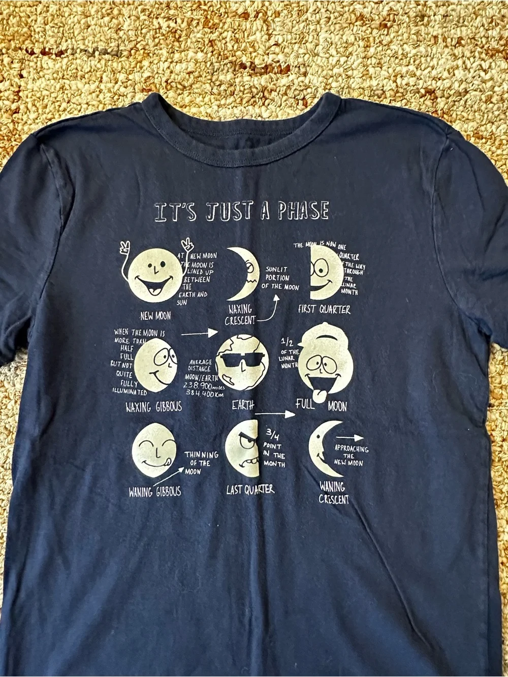 GAP Navy 'It's Just a Phase' Moon Phases Tee